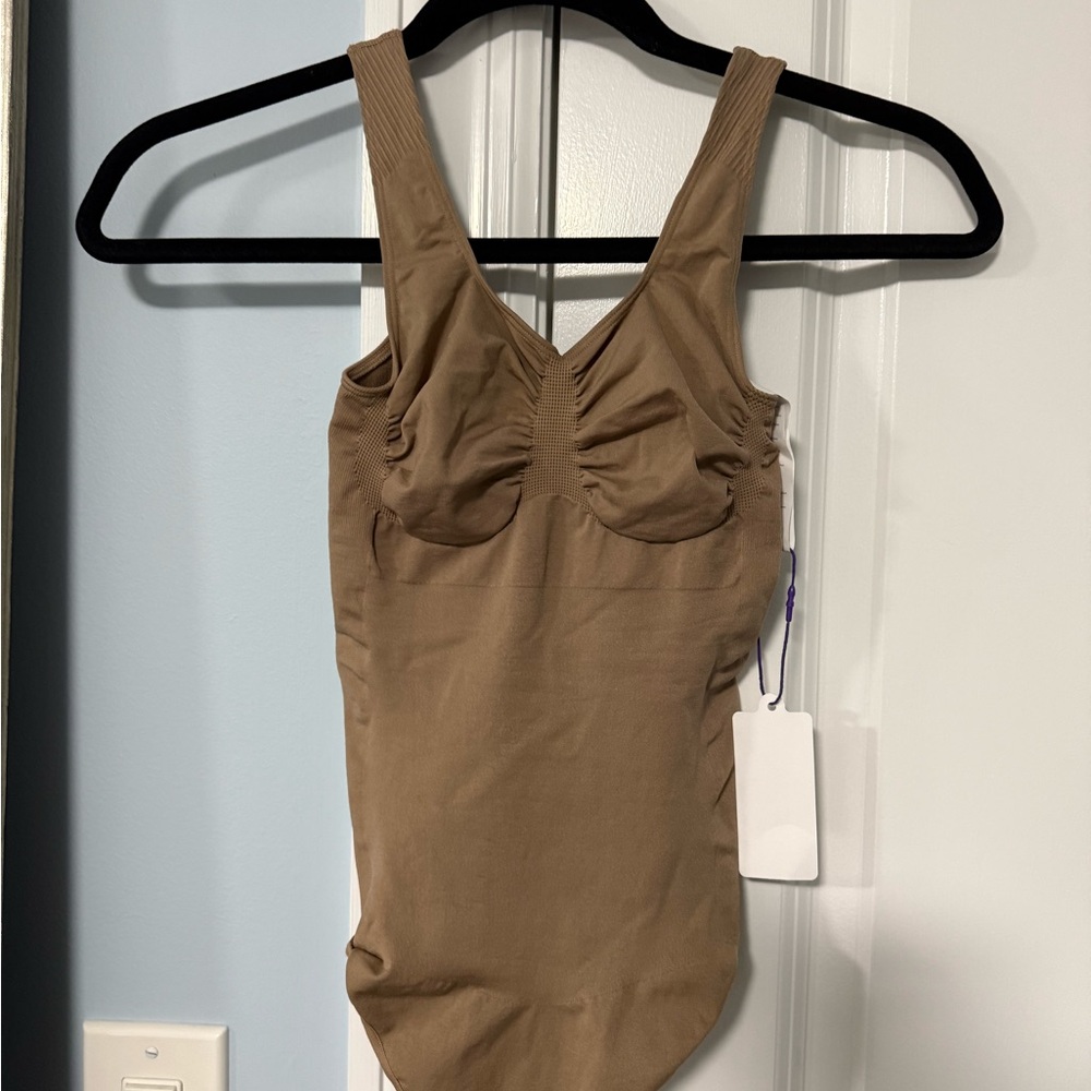 YITTY Tan Sleeveless Bodysuit